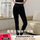 金三塔打底褲女秋冬桑蠶絲高腰外穿修腿顯瘦保暖褲秋褲 黑色 L