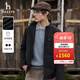 哈吉斯（HAZZYS）男裝 秋款時(shí)尚潮流戶(hù)外休閑外套簡(jiǎn)約日常夾克男ASVZU0CCX13 黑色BK XL （180/100A 50）