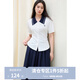 獨束大碼女裝學(xué)院風(fēng)撞色針織領(lǐng)襯衫2025夏裝新款時(shí)尚休閑短袖上衣 米白色 M （尺碼：1）