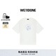 WE11DONE男女同款怪獸印花短袖T恤個(gè)性復古朋克風(fēng) 象牙白 S