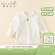 戴維貝拉（DAVE＆BELLA）女童長(cháng)袖t恤加絨寶寶上衣打底衫兒童衣服秋冬新款小童套頭衫 米白【現貨】 100 cm（建議身高90-100cm）