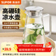 蘇泊爾（SUPOR）冷水壺帶把手玻璃耐高溫家用大容量水杯涼白開(kāi)泡茶壺瓶套裝2026新 涼水壺1.4L