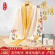 織錦樓原創(chuàng  )非遺真絲手工蘇繡大披肩女中國風(fēng)雙層桑蠶絲刺繡絲巾生日禮物