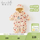 戴維貝拉（DAVE＆BELLA）百天寶寶衣服幼童爬服哈衣新生兒睡衣嬰兒連體衣春季新款外出服 黃底印花【現貨】 90cm （建議身高80-90cm）