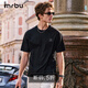 布先生布先生廓形字母圓領(lǐng)短袖重磅T恤夏季純棉時(shí)尚上衣GT16328斷碼清倉 石墨黑 M (170)