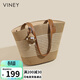 viney托特包包女包大容量輕奢手提編織草編包生日禮物高級感送女友老婆