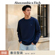 Abercrombie & Fitch經(jīng)典小麋鹿圖案美式棉質(zhì)圓領(lǐng)套頭長(cháng)袖T恤25秋冬男裝124-5565 海軍藍 M (180/100A) 尺碼偏大，建議小一碼