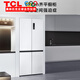 TCL底部散熱零嵌入冰箱455升大容量十字四開(kāi)門(mén)超薄平嵌冰箱 一級能效變頻58cm超薄機身寬幅溫區雙循環(huán) 【性?xún)r(jià)比之王】底部散熱|超薄零嵌入|全域養鮮