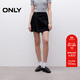 ONLY2025夏季新款個(gè)性時(shí)髦高腰A字褲裙短褲牛仔褲女|125243002 J19 黑牛仔 M