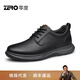 零度Zero輕戶(hù)外男鞋舒適減震休閑皮鞋男2025秋冬新款摔紋皮運動(dòng)鞋男 黑色 41