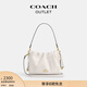 蔻馳（COACH）奧萊女士女包FAYE 22號拉繩手袋單肩斜挎包百搭 IM/粉筆白色