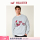 HOLLISTER美式潮流史努比圖案套頭針織毛衣25秋冬男裝320-5070 灰色 S (175/92A)