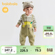 巴拉巴拉【商場(chǎng)同款】嬰兒連體衣秋裝寶寶外出爬服可愛(ài)萌 土灰綠40924 90cm