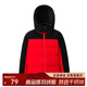 千仞崗秋冬季兒童羽絨服男童拼色亮面連帽短款外套百搭休閑可愛(ài)童裝夾克 活力紅 100 cm