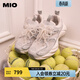 MIO米奧芭蕾風(fēng)老爹鞋秋季新款透氣網(wǎng)面厚底增高6公分運動(dòng)鞋女 銀/灰色 35 (225mm)