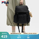 FILA斐樂(lè )情侶款男士女士背包夏季新品毛絨小熊雙肩包書(shū)包電腦包 正黑色-BK XS