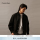 Calvin KleinJeans秋冬男士美式潮流復古貼袋c(diǎn)k按扣翻領(lǐng)燈芯絨輕暖棉服外套 BEH-太空黑 M