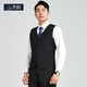 奢樹(shù)（SHESHU）西裝馬甲男商務(wù)正裝馬夾單排扣職業(yè)裝純色西服內搭背心坎肩 黑色 4XL