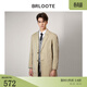 巴魯特（Brloote）風(fēng)衣男春季新品中長(cháng)款翻領(lǐng)休閑外套 卡其 175/96A