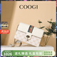 COOGI包包女款輕奢侈女士單肩斜挎包生日母親情人節禮物送女友老婆媽媽 米白 精美禮盒送禮有面