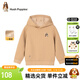 暇步士（Hush Puppies）童裝兒童男童冬裝新款舒適一體絨面料時(shí)尚休閑百搭衛衣 暖卡其 160 cm(偏大一碼)