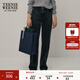 Teenie Weenie【趙露思同款】小熊秋季簡(jiǎn)約直筒褲復古牛仔褲長(cháng)褲女 黑色 M (165)