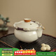 琦軒源汝窯茶壺手抓壺陶瓷功夫茶具家用輕奢高檔不燙手功夫泡茶壺蓋碗