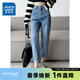 真維斯女裝牛仔老爹褲2025春季新款女款時(shí)尚韓版修身顯瘦褲子GY 復古藍8520 27 160/68A