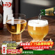 青蘋(píng)果水晶玻璃啤酒杯 家用精釀扎啤杯子水晶玻璃冷飲果汁杯6只裝