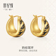世紀緣豹紋耳環(huán)18K金琺瑯復古時(shí)尚設計個(gè)性穿搭耳飾生日禮物送女友 精美禮盒