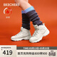 斯凱奇（Skechers）2022秋季高幫鞋女厚底松糕保暖舒適百搭167569 NAT自然色 35.5 