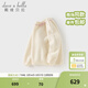 戴維貝拉（DAVE＆BELLA）兒童毛衣套頭衫冬季新款女童山羊絨針織衫女寶寶長(cháng)袖上衣童裝 米白【現貨】 150 cm（建議身高140-150cm）