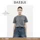 DAZZLE【周四上新】地素短袖T恤2025年秋冬新款中灰色全棉純棉短袖T恤 中灰色 M