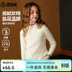 ASK JUNIOR童裝兒童毛衣女童冬裝保暖打底衫中大童半高領(lǐng)針織線(xiàn)衫 米色 170