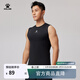 KELME /卡爾美無(wú)袖緊身衣男足球彈力背心夏季跑步透氣排汗訓練健身衣 黑色 XL 180