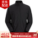始祖鳥(niǎo)（ARC'TERYX）Solano系列Gore-Tex 男士純色防風(fēng)夾克 立領(lǐng)無(wú)帽薄抓絨軟殼外套秋 Black/黑色 M（70kg-80kg）尺碼偏大