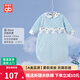 好孩子嬰兒睡袋冬季寶寶防踢被子神器新生兒童睡袋一體式睡衣春秋四季 異國風(fēng)情藍(室溫5-15℃）可拆袖 73碼（建議身高55~80cm）