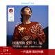 茵曼（INMAN）毛衣女圖案套頭毛衣2025春秋季新款女裝針織上衣 紅色 M