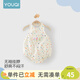 優(yōu)奇嬰兒衣服夏季薄款女寶寶包屁衣新生兒A類(lèi)純棉肚兜嬰兒外出爬爬服 彩虹波點(diǎn) 66cm (3-6月)