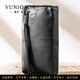 曼尼瓊詩(shī)（VUNIQSON）真皮錢(qián)包男長(cháng)款軟牛皮錢(qián)夾復古休閑頭層牛皮大容量男士手拿包 黑色
