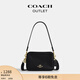 蔻馳（COACH）新款奧萊女士女包迷你CAREY斜挎包單肩包通勤休閑 IM/黑色
