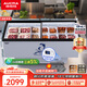 澳柯瑪（AUCMA）1.8米商用冷凍展示柜臥式島柜平面保鮮玻璃冰柜 牛肉羊肉卷火鍋丸子燒烤串串點(diǎn)菜柜 IHF-D1808P-XJ