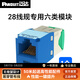 泛達 泛達六類(lèi)24/28規線(xiàn)無(wú)骨架細網(wǎng)線(xiàn)CAT6類(lèi)千兆非屏蔽家裝換線(xiàn)CM阻燃網(wǎng)線(xiàn) 28線(xiàn)規專(zhuān)用六類(lèi)模塊