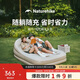 Naturehike挪客懶月充氣沙發(fā)床墊帶枕氣墊床戶(hù)外露營(yíng)家用地鋪睡墊地墊雙人