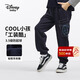 迪士尼（Disney）童裝男童褲子2026春裝新款兒童針織工裝褲中大童春秋時(shí)尚薄絨長(cháng)褲