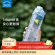 樂(lè )扣樂(lè )扣（LOCK&LOCK）人魚(yú)線(xiàn)塑料運動(dòng)水杯夏天便攜水壺帶刻度提手男女水杯子700ML藍色