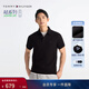 Tommy Hilfiger26春夏新款男珠地網(wǎng)眼修身短袖T恤/鑲邊翻領(lǐng)POLO 【修身款】曜巖黑色BEI L （推薦：140-155斤）