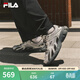 斐樂(lè )（FILA）楊冪同款官方閃電鞋女鞋復古跑鞋休閑運動(dòng)鞋 黑/日巖灰-BG 38.5
