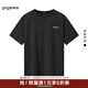 gxgjeans男裝短袖T恤2024年夏季圓領(lǐng)體恤潮流印花 2色可選 黑色 170/M