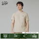奧索卡戶(hù)外短袖男 夏季男士T恤透氣舒適棉質(zhì)休閑上衣 淺稻谷棕-457 S (165)